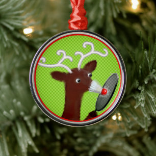 Persoonlijk badminton vakantiegeschenk metalen ornament