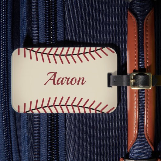  persoonlijk Bagagelabel voor Baseball Gift (Voorkant Insitu 4)
