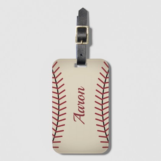  persoonlijk Bagagelabel voor Baseball Gift (Voorkant (verticaal))