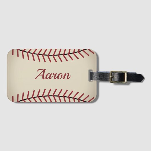  persoonlijk Bagagelabel voor Baseball Gift (Voorkant (horizontaal))