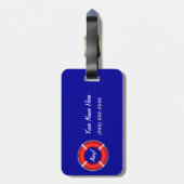 Persoonlijk Bagagelabel voor Life Ring (Achterkant verticaal)