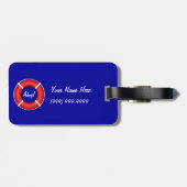 Persoonlijk Bagagelabel voor Life Ring (Achterkant horizontaal)