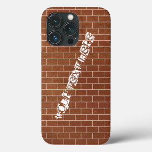 Persoonlijk Bakstenen Muurontwerp Aangepaste Tekst Case-Mate iPhone Case