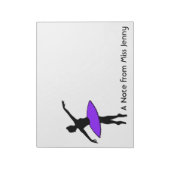 Persoonlijk Ballerina Ballet Dance Dancer Notitieb Notitieblok (Linkerzijde)