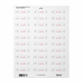 Persoonlijk Ballerina Dans Label (Full Sheet)