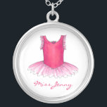 Persoonlijk Ballet Tutu Dance-leraar Ketting<br><div class="desc">Met een originele ballet-themed illustratie. Pas je gewoon aan met de naam van je dansleraar voor een unieke vakantie cadeau!</div>