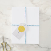 Persoonlijk ballonfeest verjaardag doop  cadeaulabel (Met Touw)