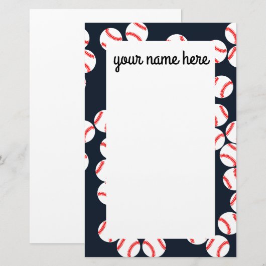 Persoonlijk balsspeelpapier briefpapier (Voorkant / Achterkant)