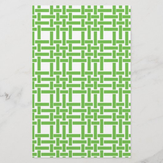 Persoonlijk Bamboe & Grosgrain Schrijfpapier (Achterkant)