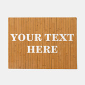 Persoonlijk Bamboe Wood Deurmat (Voorkant)