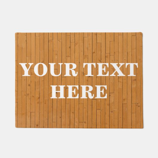 Persoonlijk Bamboe Wood Deurmat (Voorkant)