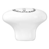 Persoonlijk banjodesign keramische knop (Zijkant)