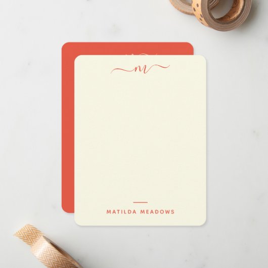  persoonlijk banketbakkerswerk met twee zijden Sin Notitiekaartje (Voorkant / Achterkant in situ)