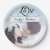 Persoonlijk Banner Photo Wedding Papieren Bordje (Voorkant)