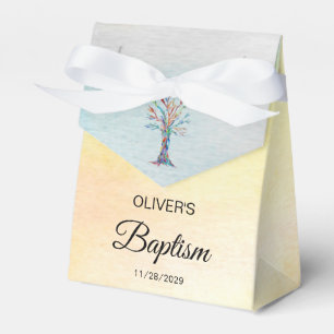 Persoonlijk Baptisme Christening Family Tree Favor Bedankdoosjes