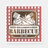 Persoonlijk barbecue servetten (Voorkant)