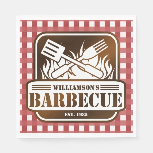 Persoonlijk barbecue servetten (Voorkant)