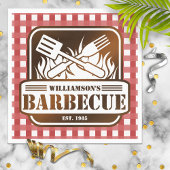 Persoonlijk barbecue servetten