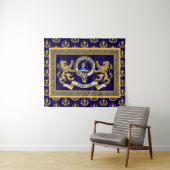 Persoonlijk Barclay Clan Badge Blauw Wandkleed (In Situ (horizontaal))