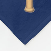 Persoonlijk Baseball 4 Photo Collage Name Team Fleece Deken (Hoek)