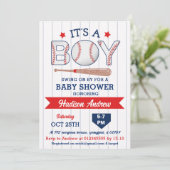 Persoonlijk Baseball Baby shower Allstar Rookie Kaart (Staand voorkant)