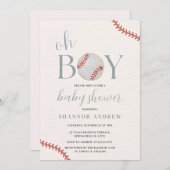 Persoonlijk Baseball Baby shower Boy All Star Them Kaart (Voorkant / Achterkant)