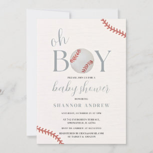 Persoonlijk Baseball Baby shower Boy All Star Them Kaart