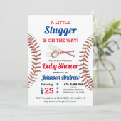 Persoonlijk Baseball Baby shower Rookie All Star Kaart (Staand voorkant)