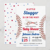 Persoonlijk Baseball Baby shower Rookie All Star Kaart (Voorkant / Achterkant)