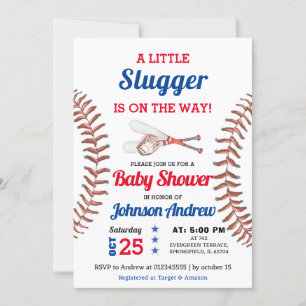 Persoonlijk Baseball Baby shower Rookie All Star Kaart