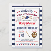 Persoonlijk Baseball Baby shower Slugger All Star Kaart (Voorkant)