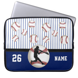Persoonlijk Baseball-Hoesje, naam en nummer van de Laptop Sleeve