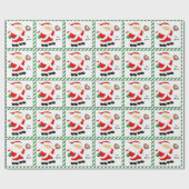 Persoonlijk Baseball Kerstcadeau Cadeaupapier (Vlak)
