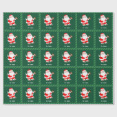 Persoonlijk Baseball Kerstcadeau Cadeaupapier (Vlak)