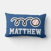 Persoonlijk baseball-kussen voor kinderen kussen (Achterkant)