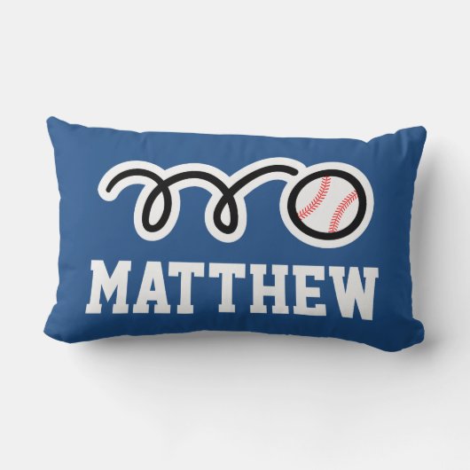 Persoonlijk baseball-kussen voor kinderen kussen (Achterkant)