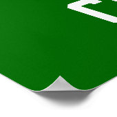 Persoonlijk Baseball Nummer 5 Poster (Hoek)