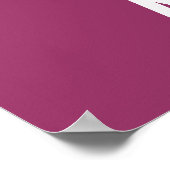 Persoonlijk Baseball Nummer 7 Poster (Hoek)