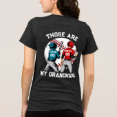Persoonlijk Baseball Oma Jongens Kinderen  Tri-Blend Shirt (Achterkant)