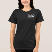 Persoonlijk Baseball Oma Jongens Kinderen  Tri-Blend Shirt (Voorkant)