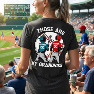 Persoonlijk Baseball Oma Jongens Kinderen  Tri-Blend Shirt