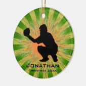 Persoonlijk Baseball Ornament (Links)