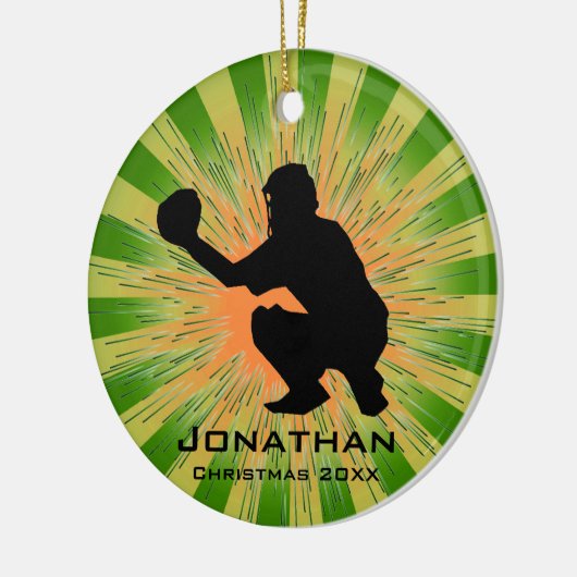 Persoonlijk Baseball Ornament (Links)