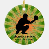 Persoonlijk Baseball Ornament (Achterkant)