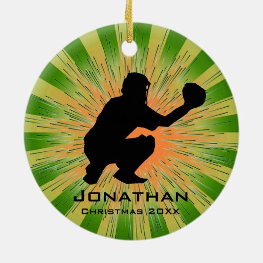 Persoonlijk Baseball Ornament (Achterkant)