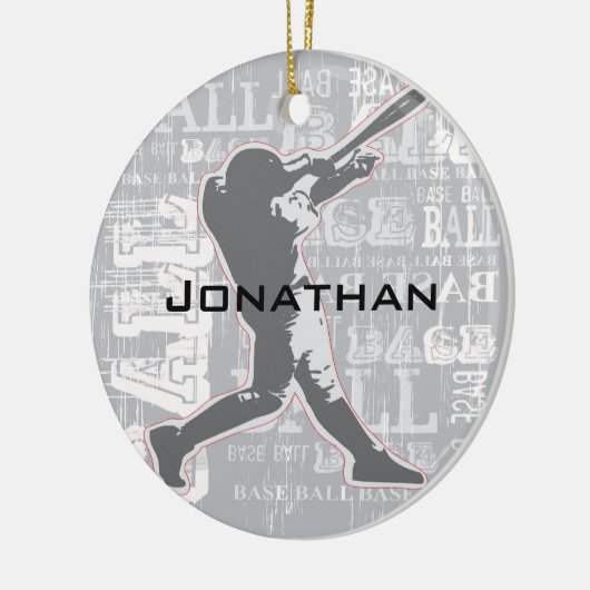 Persoonlijk Baseball Ornament (Links)