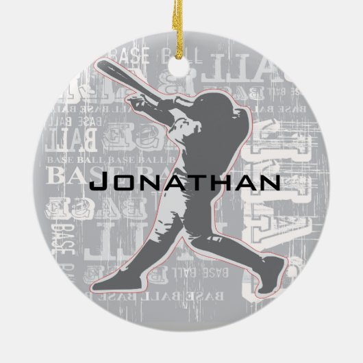 Persoonlijk Baseball Ornament (Achterkant)