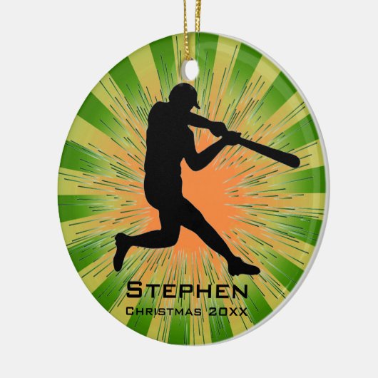 Persoonlijk Baseball Ornament (Links)