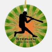 Persoonlijk Baseball Ornament (Achterkant)