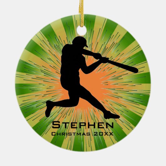 Persoonlijk Baseball Ornament (Achterkant)